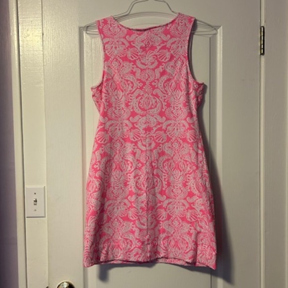 Lilly Pulitzer sleeveless dress pink lobsters and shells - size M - Picture 5 of 5